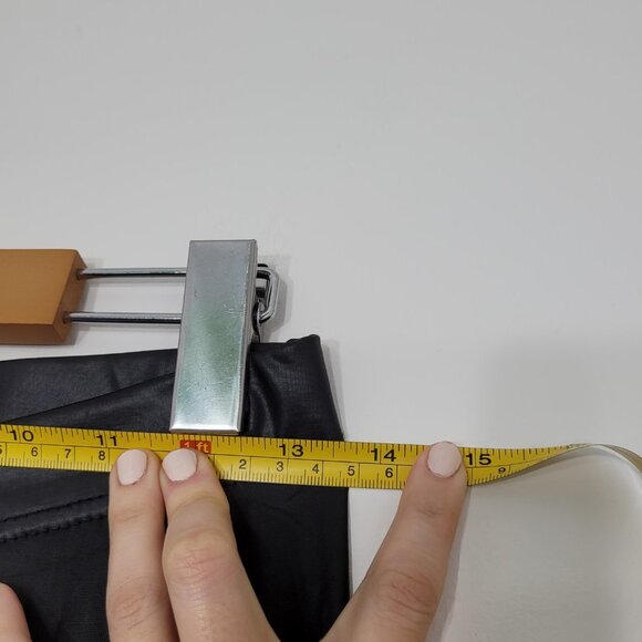 Antistar Black Faux Leather Classic Elastic Waist Leggings Size Small - Picture 6 of 8